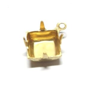 画像: 1ring Brass Square Settting for 8mm