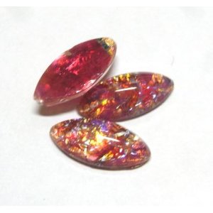 画像: Ruby Opal Navette 15*7mm