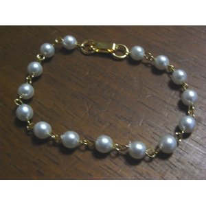 画像: White Pearl Bracelet