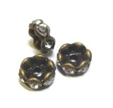 画像: Crystal/Antique Gold Rondelle 8mm(2個入り)