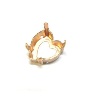 画像: Brass Sew on Heart Setting for 11*10mm