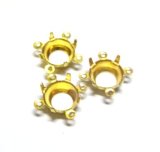 画像: 4ring Brass Round Setting dor 29ss(2個入り）