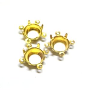 画像: 4ring Brass Round Setting dor 29ss(2個入り）