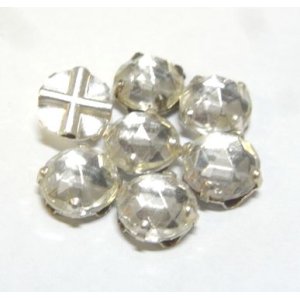 画像: Clear Rose Cut Rosemontee 7.5mm(2個入り)