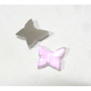 画像: Matte Rose Butterfly 8*7mm(3個入り)