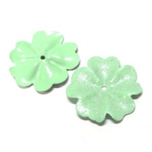 画像: Mint Green Enamel Flower 25mm