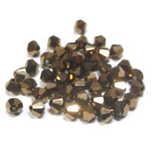 画像: Gold Bronz Bicone Beads 4mm(10個入り）