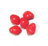 画像: Art Deco Red Leaf 8mm(5個入り）