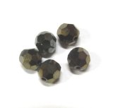 画像: Brown Iris Round Beads 6mm(5個入り）