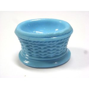 画像: Turquoise Blue Glass Flower Pot 