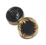 画像: Jet w/Gold Color Trim Button 13mm