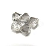 画像: Silver Sade Bicone Beads 6mm (5個入り）