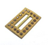 画像: Antique Brass & Cut Steel Buckle 26*18mm