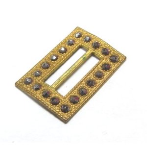 画像: Antique Brass & Cut Steel Buckle 26*18mm