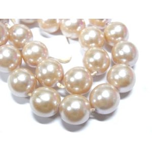 画像: Cream Glass Pearl 10mm 