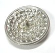 画像2: Crystal Rhinestone Round Button 34mm