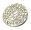 画像1: Crystal Rhinestone Round Button 34mm