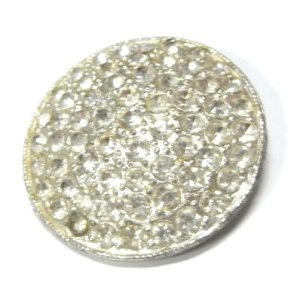 画像: Crystal Rhinestone Round Button 34mm