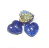 画像: Blue Bumpy Heart 8*9mm(3個入り）