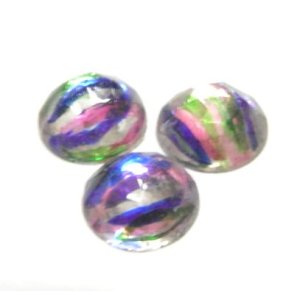 画像: Rose Cut Iris Glass FB Stone 9mm