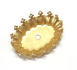 画像: Brass Crown CB Oval Setting for 25*18mm