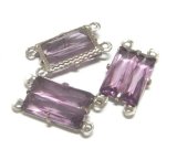 画像: Art Deco Amethyst Rectangle(セット済）