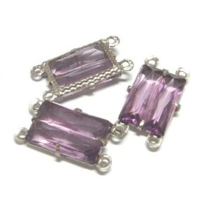 画像: Art Deco Amethyst Rectangle(セット済）