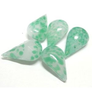 画像: Green Spot Drop 13*8mm（5個入り)