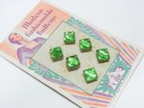 画像: 2hole Lt.Green Square Beads 8mm(6個）