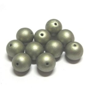 画像: Matte Green Pearl Beads 8mm(10個入り）