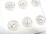 画像: Clear Plastic Button B 14mm(4個入り）