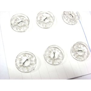 画像: Clear Plastic Button B 14mm(4個入り）