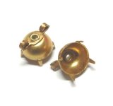 画像: Brass Connector Round Seting for 48ss