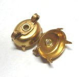 画像: Brass Connector Oval Setting for 12*10mm