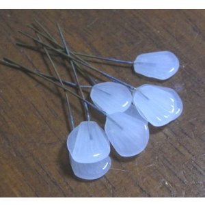 画像: Milky White Wired Leaf(10本入り）