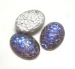 画像1: Helio Blue Snakeskin Mosaic FB Oval 18*13mm 