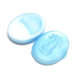 画像: Lt. Blue Mary FB Oval 18*13mm 