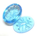 画像: Aqua Flower Intaglio FB Stone 18*13mm