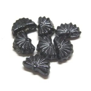 画像: Jet Fan Beads 8*5mm