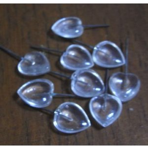 画像: Crystal Heart Wired Beads 9*8mm(10個入り）