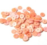 画像: Coral Pink Round Sequins 5mm