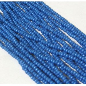 画像: Opaque Blue Seed Beads (1本48cm）