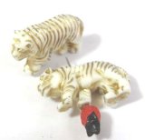 画像: Ivory Resin Tiger 18*26mm