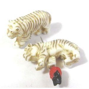 画像: Ivory Resin Tiger 18*26mm