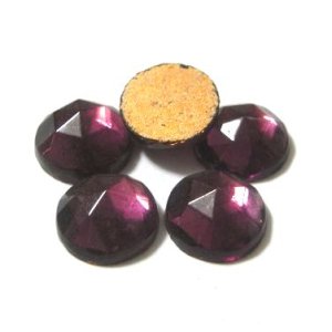 画像: Amethyst Rose Cut Round 9mm (5個入り）