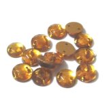 画像: 2hole Topaz round Beads 6mm (10個入り）