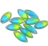 画像: Green & Blue Navette 15*7mm (5個入り）