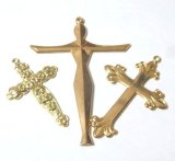 画像: Metal Cross Pendant Set