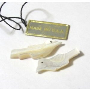 画像: Mother of Pearl Bird Beads(M)(2個入り)