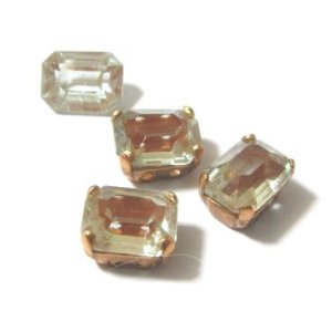 画像: Vintage Sappharine Octagon 8*6mm (unfoiled)